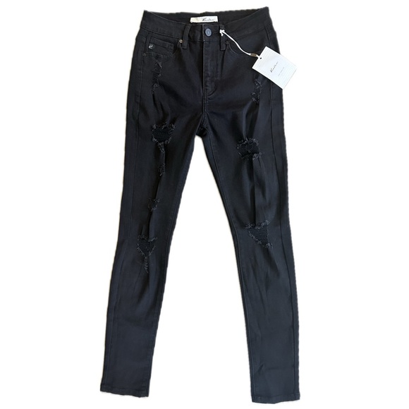 KanCan High Rise Black Skinny Jeans NWT – Size 25 - Picture 3 of 12